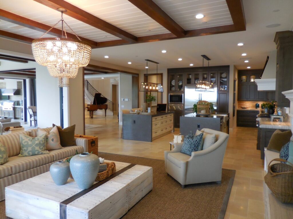 Living room of a Cherokee County home